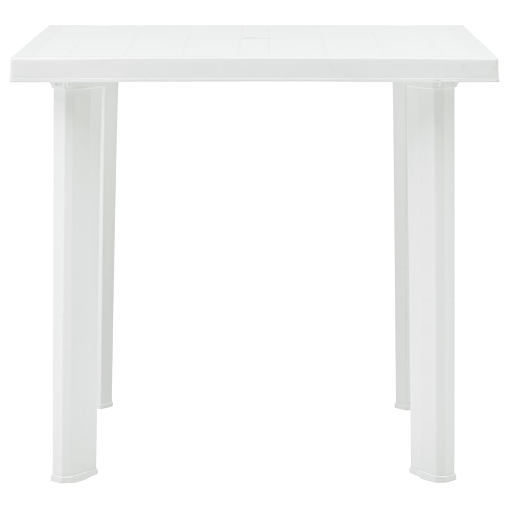 Gartentisch Weiss 80 x 75 x 72 cm Kunststoff